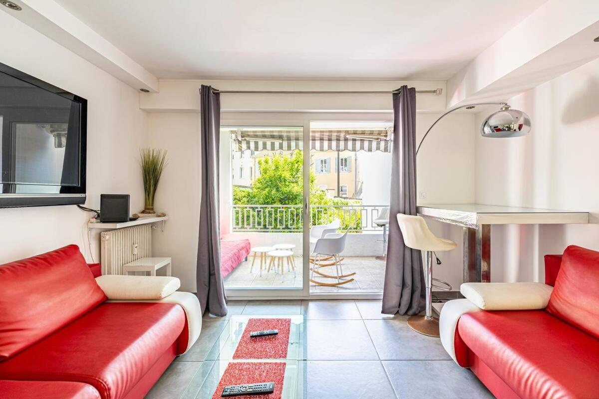 Superbe 3P 2Chambres, 2Terrasses Cannes Centre-Ville, 4 Min A Pied De La Croisette Sas-Meredith Loc Luaran gambar